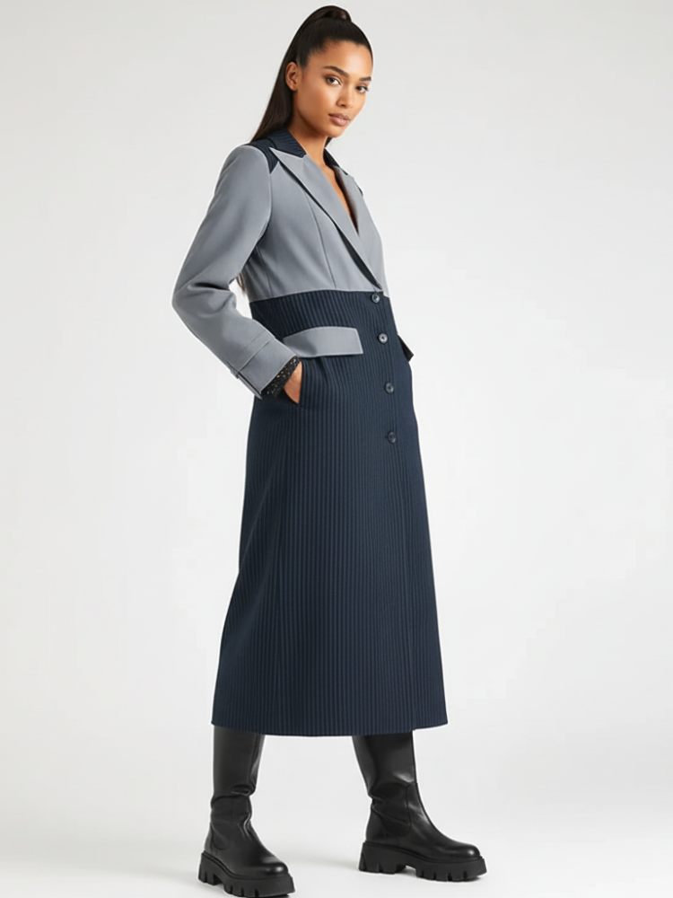 Elevate - Contrast Trench Coat, Midtown | Women - BYMANYC ® New York