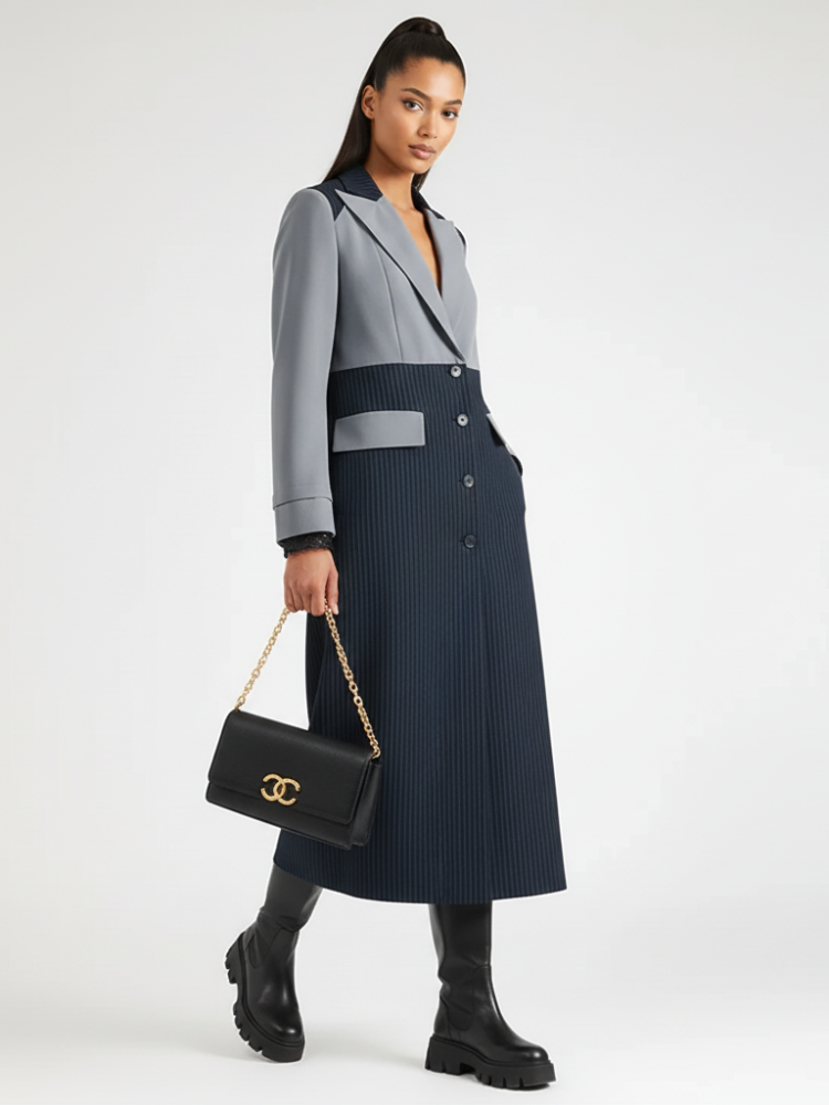 Elevate - Contrast Trench Coat, Midtown | Women - BYMANYC ® New York