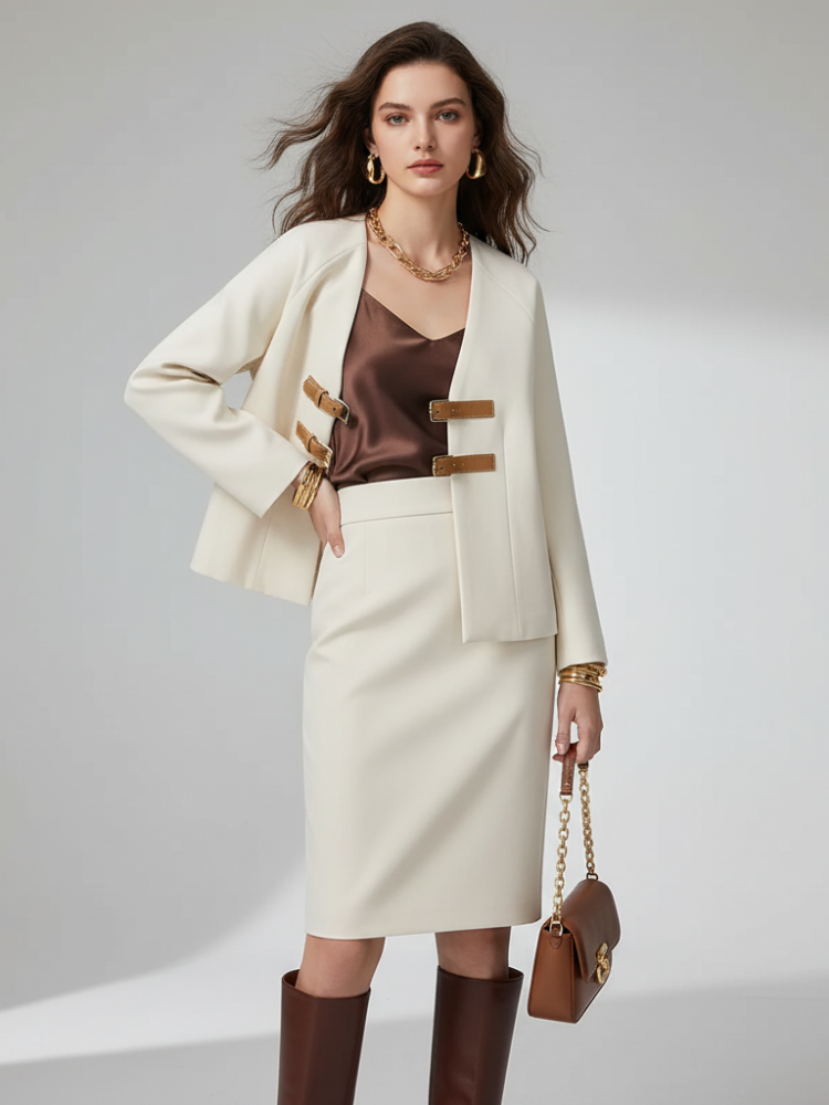 Elevate - Faux Leather Blazer, Chelsea | Women - BYMANYC ® New York