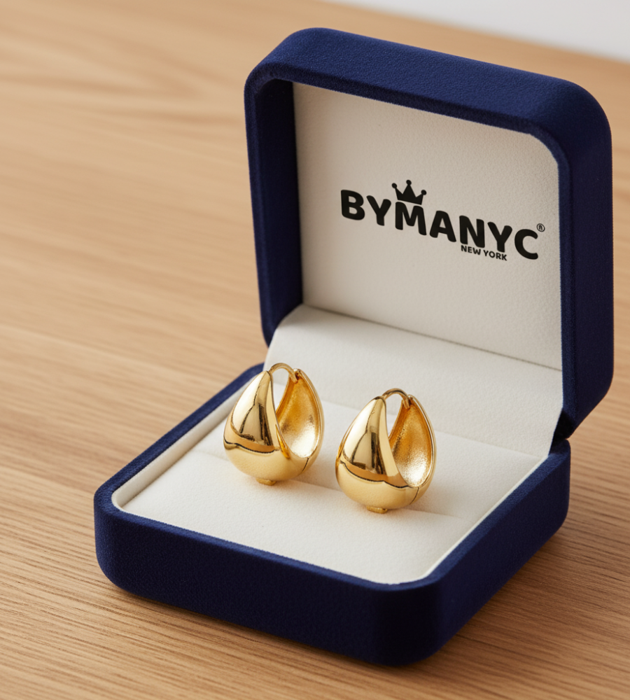 Elevate - Sculptural Huggie Hoop Earrings SOHO BYMANYC ® New York