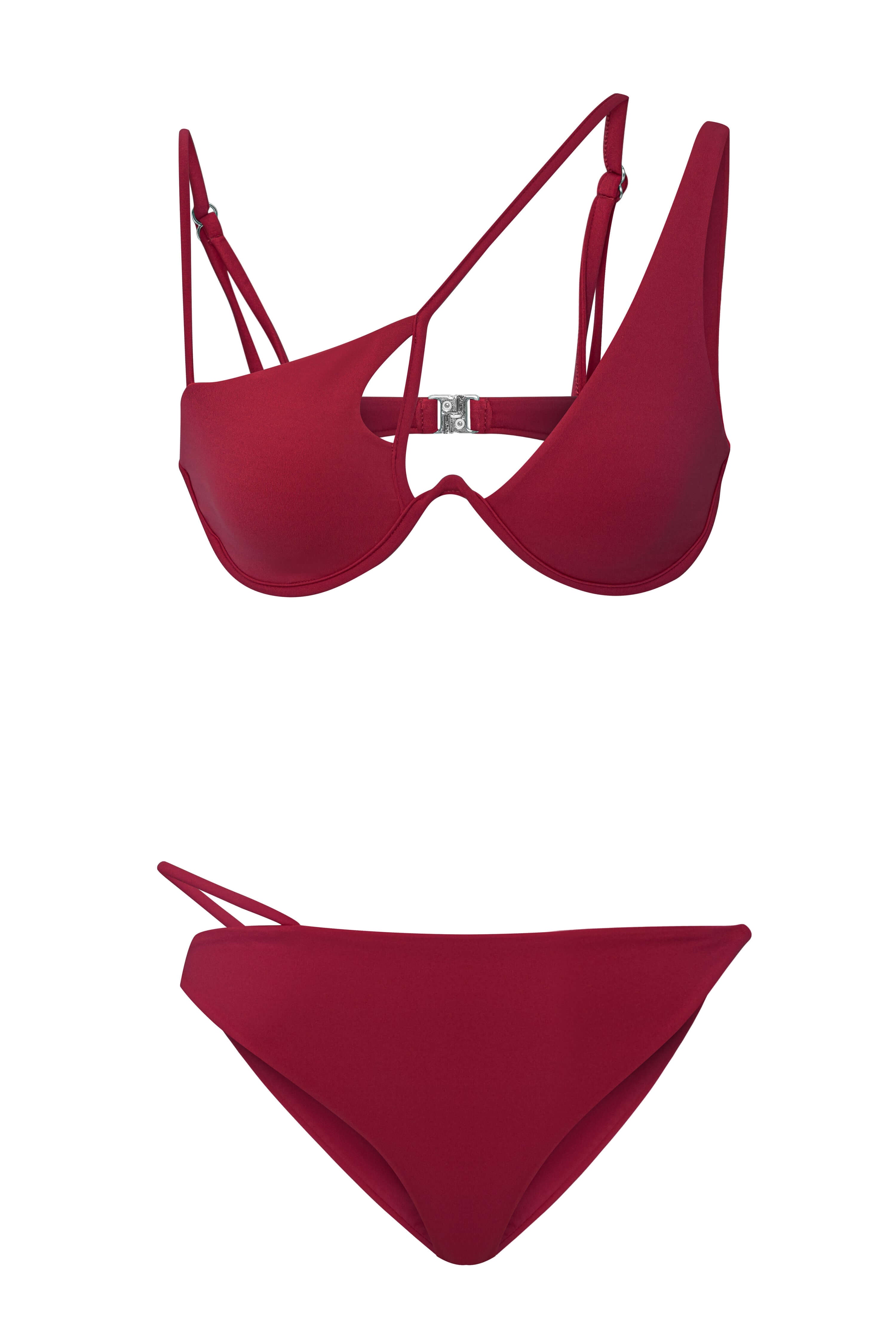 JENDUE Arlo Asymmetric Bikini | Swimwear (6 Colors)-5