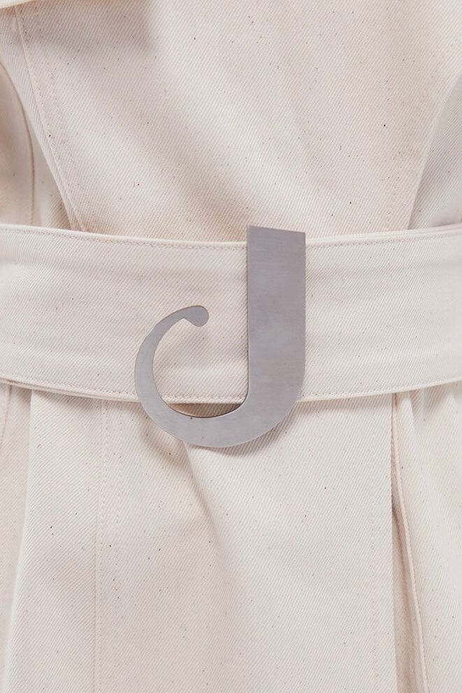 JENDUE Chaby Denim Jacket Trench Coat - Women's Long Coat-4