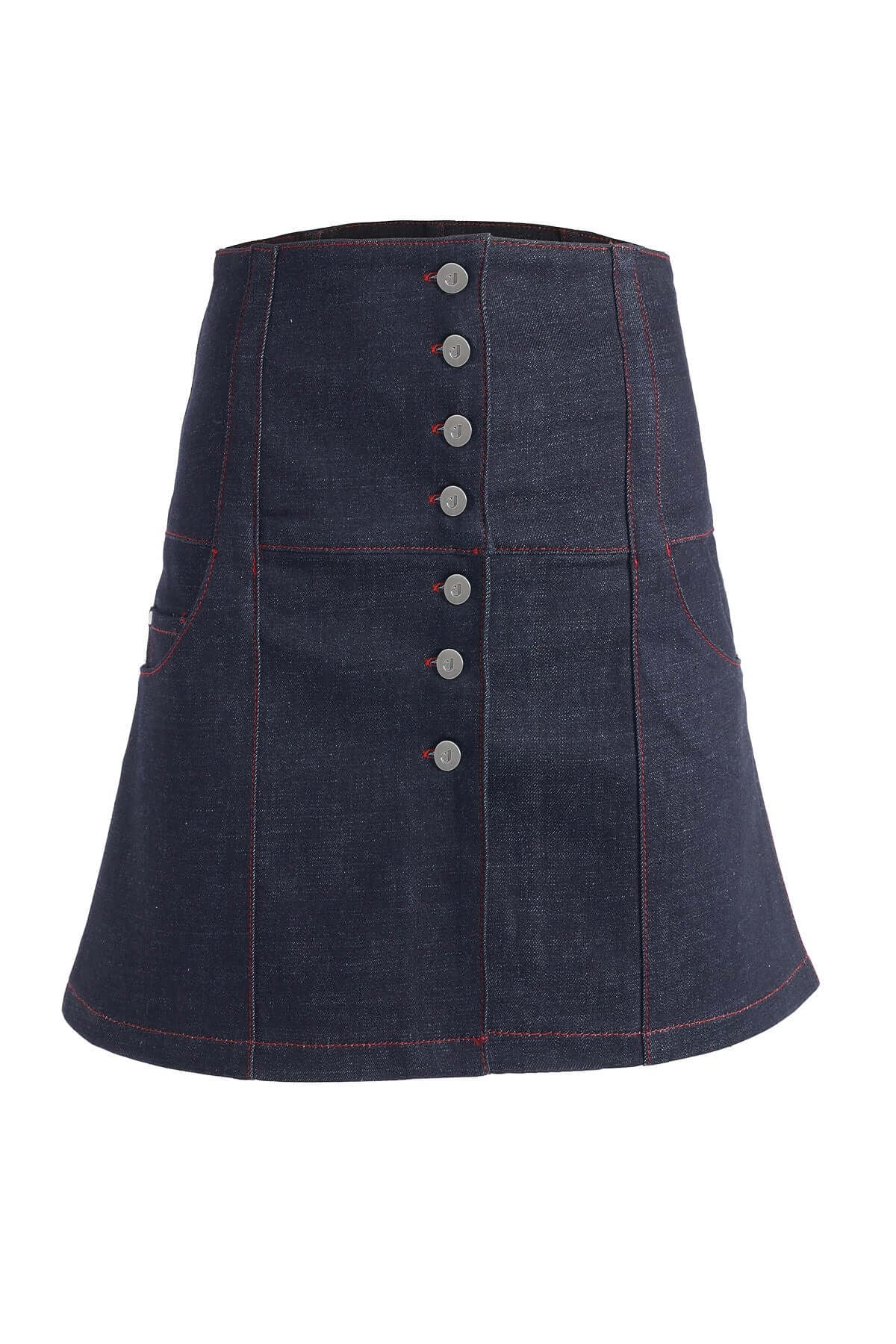 ELEVATE - JENDUE Chaby Denim Mini Skirt | High-Waist A-Line