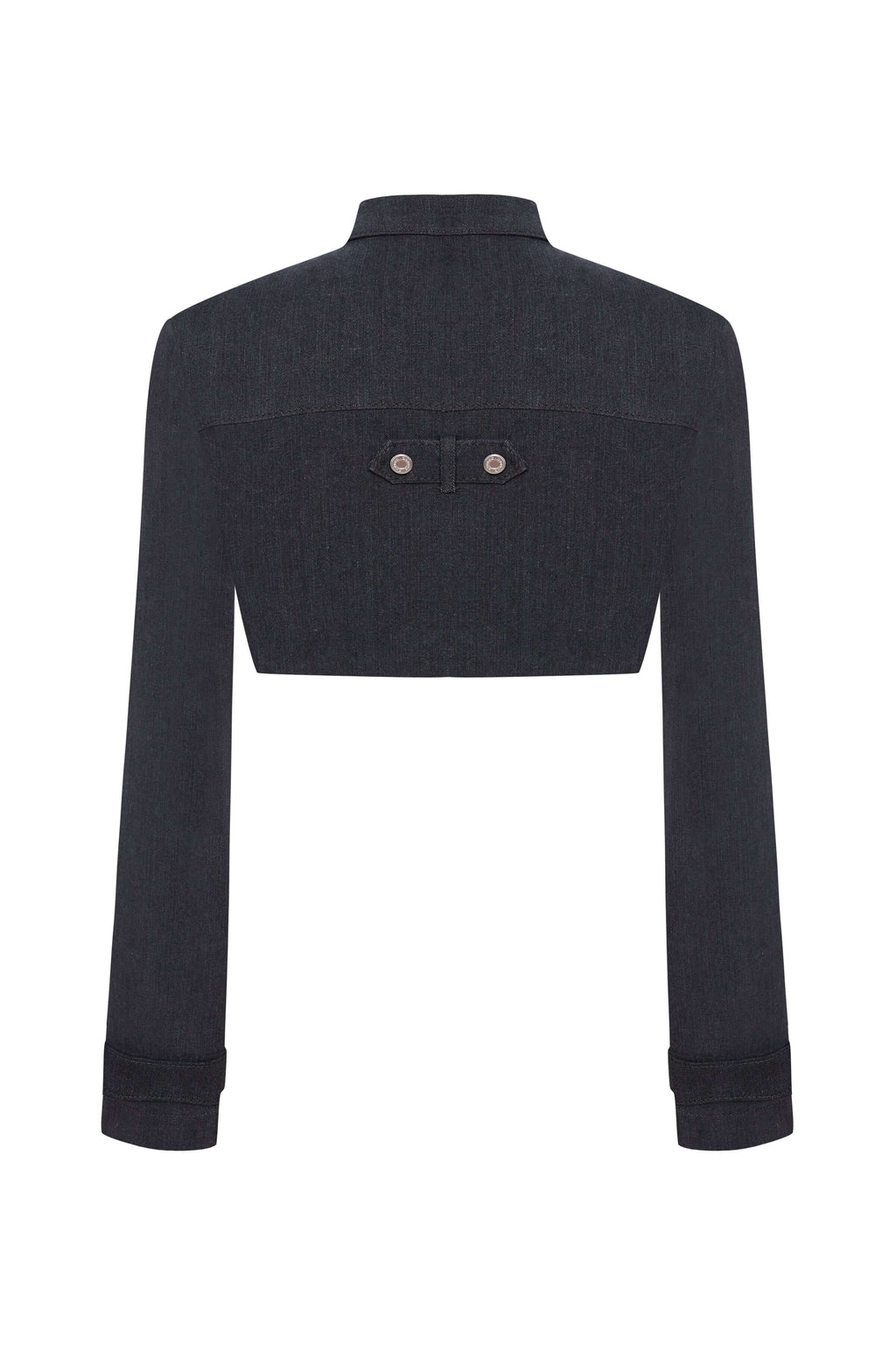 JENDUE Dark Dreams Denim Jacket - Cropped & Stylish-2