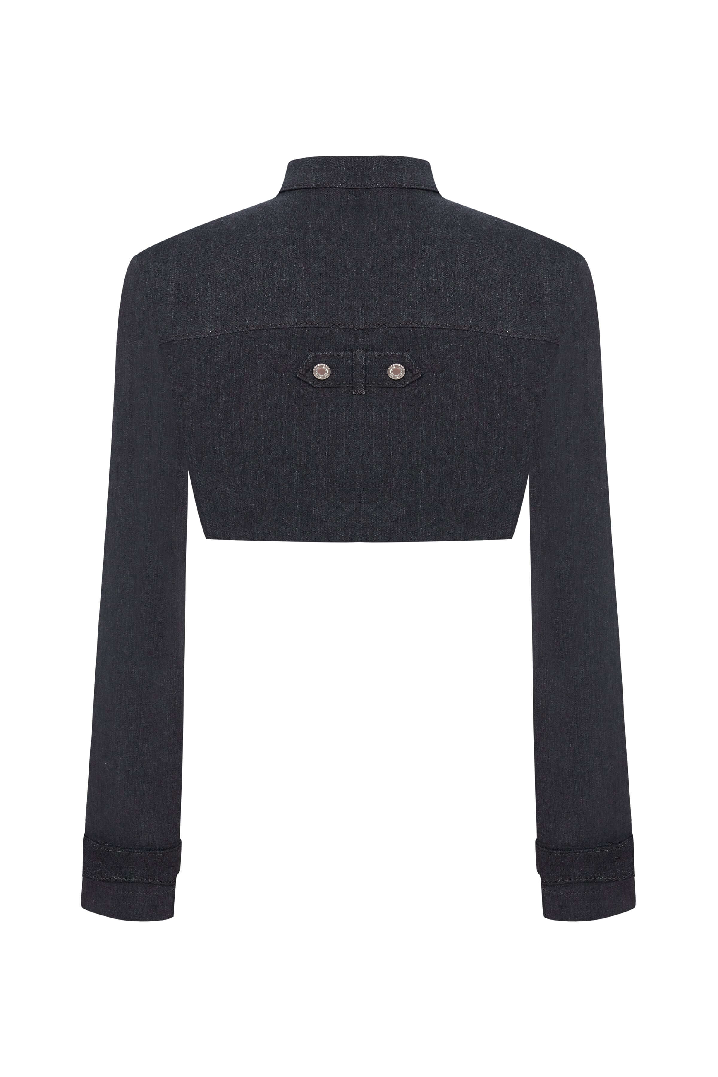 JENDUE Dark Dreams Denim Jacket - Cropped & Stylish