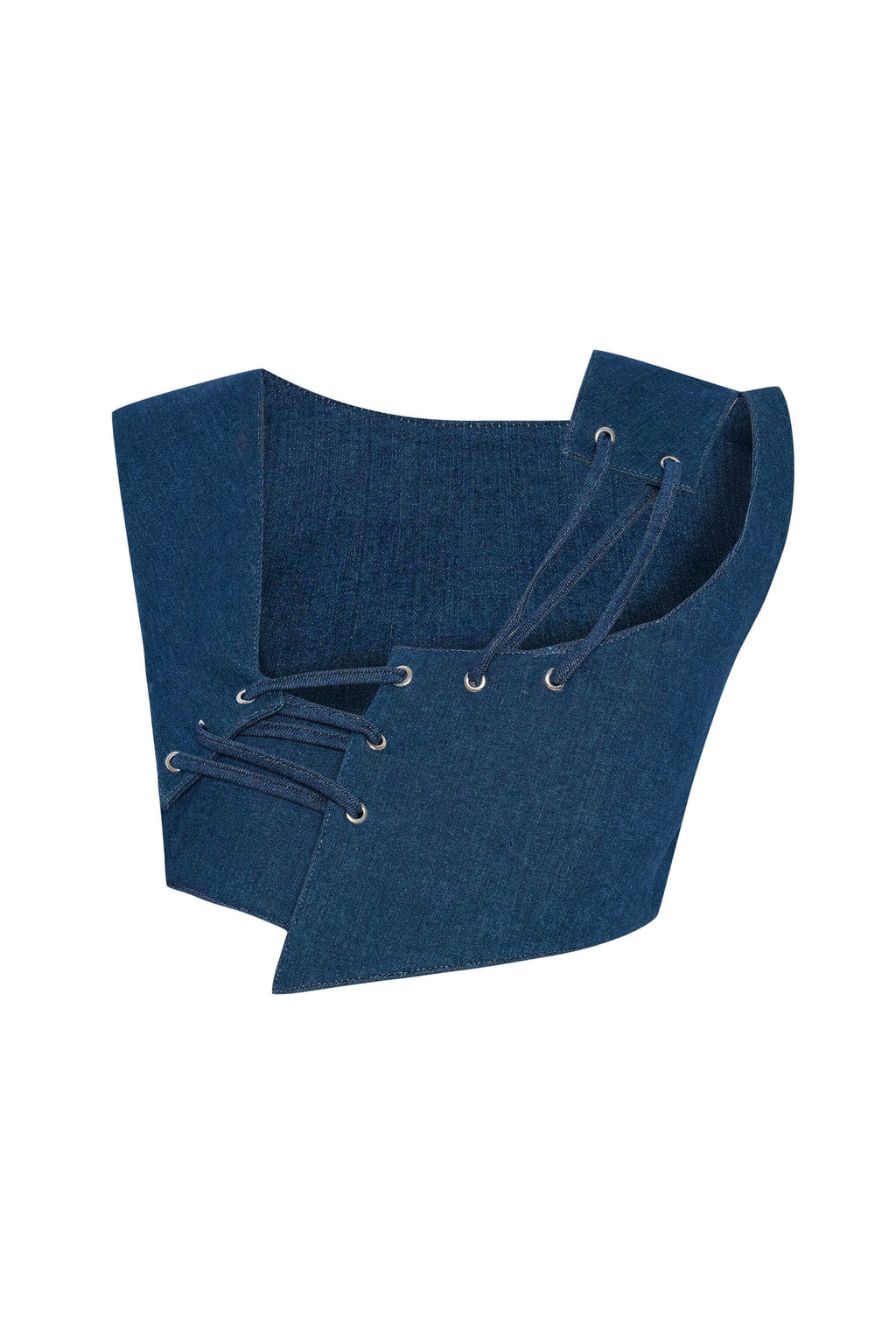 ELEVATE - JENDUE Endless Line Denim Crop Top - Unique & Stylish