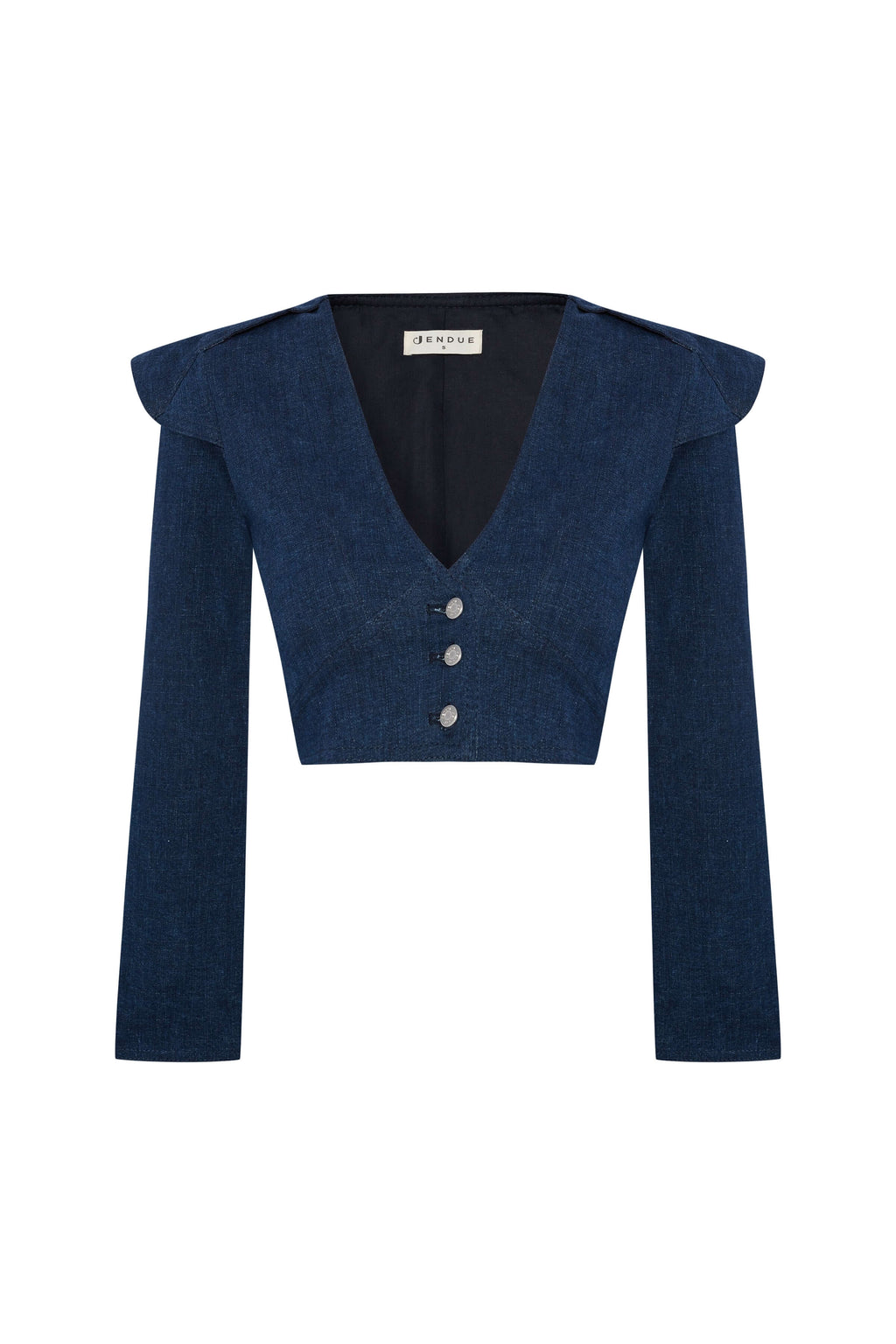 ELEVATE - JENDUE Harmony Denim Jacket - Cropped & Stylish Outerwear