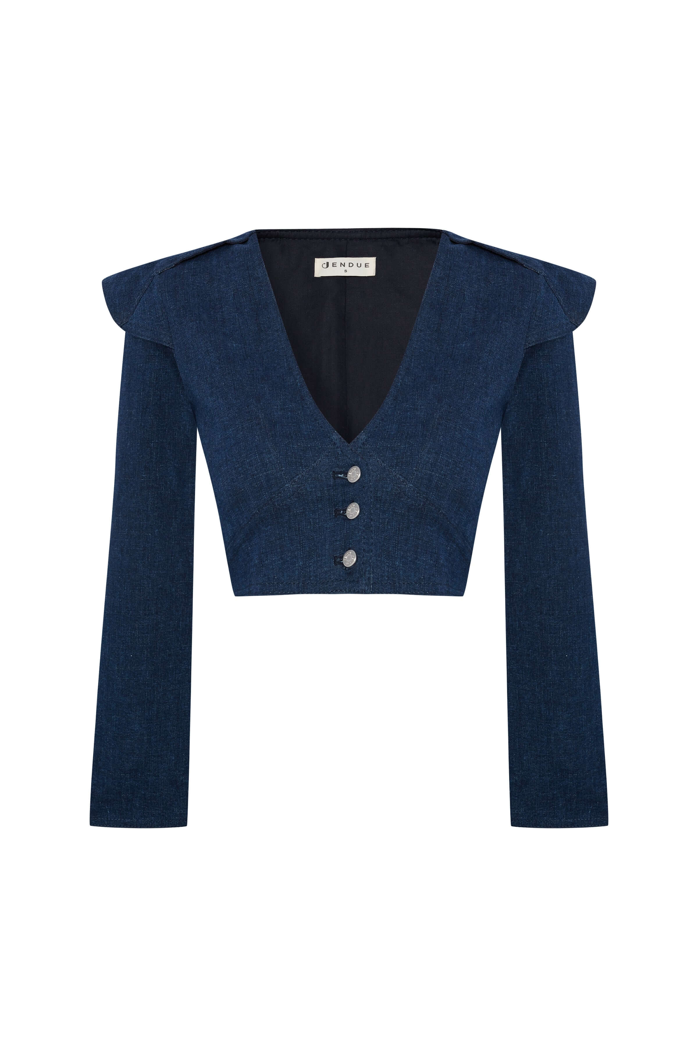 ELEVATE - JENDUE Harmony Denim Jacket - Cropped & Stylish Outerwear