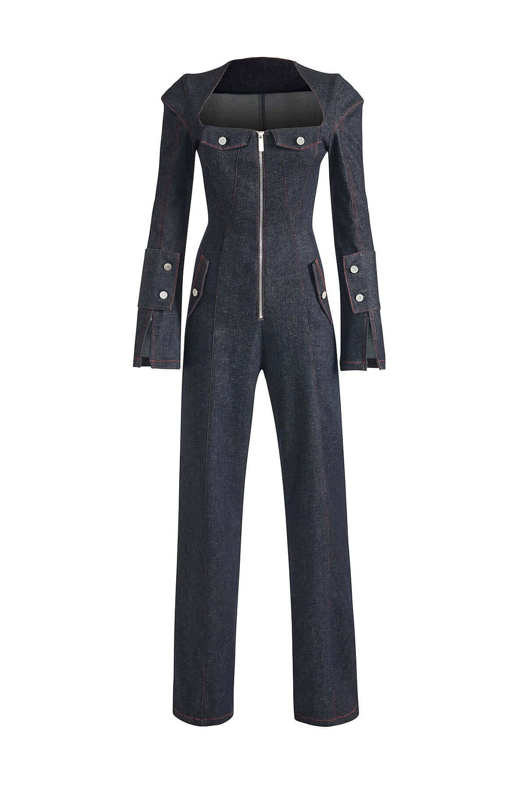 ELEVATE - JENDUE Harvey Denim Jumpsuit - Dark Wash Women's Jumpsuit