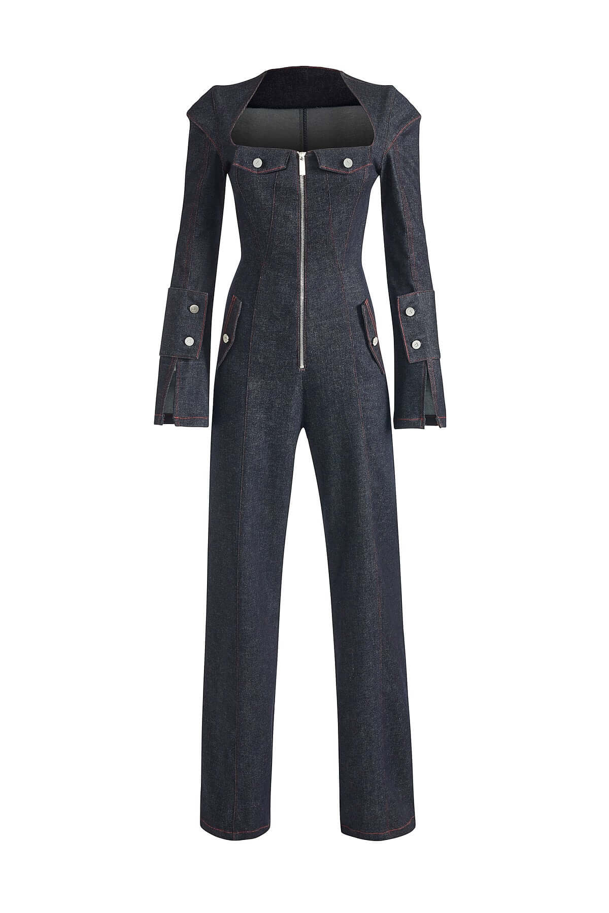 ELEVATE - JENDUE Harvey Denim Jumpsuit - Dark Wash Women's Jumpsuit