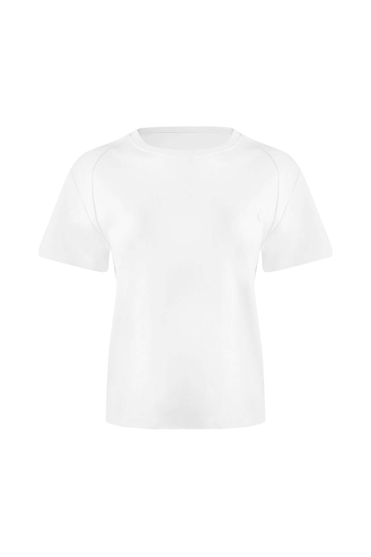 JENDUE Lena Denim T-shirt - White, Black, Grey, Purple-2