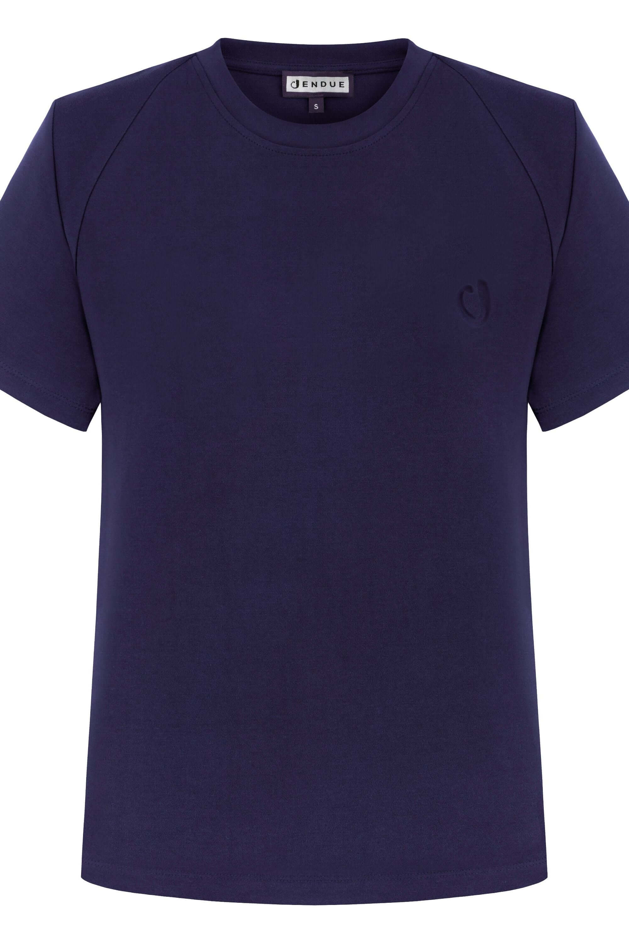 JENDUE Lena Denim T-shirt - White, Black, Grey, Purple-5