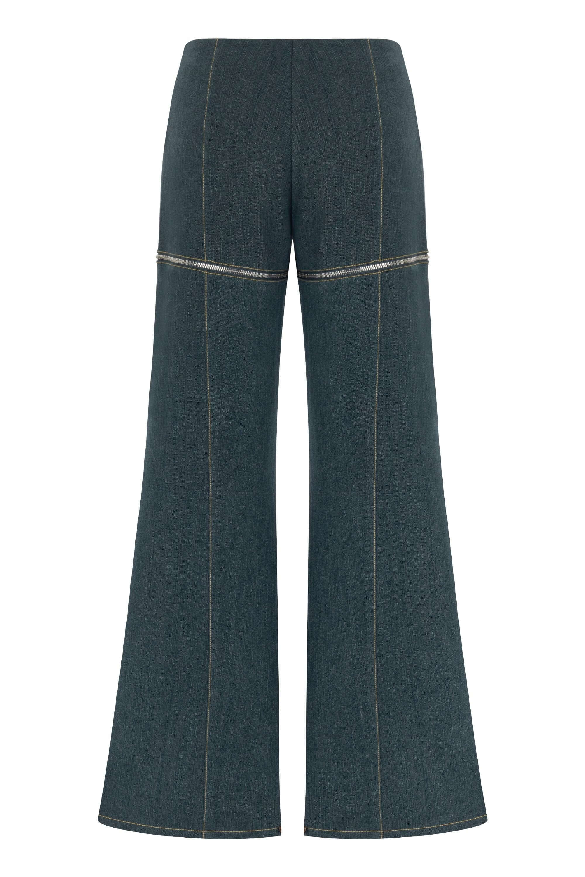 JENDUE Monte 2-in-1 Denim Jeans & Shorts - Versatile Style-3