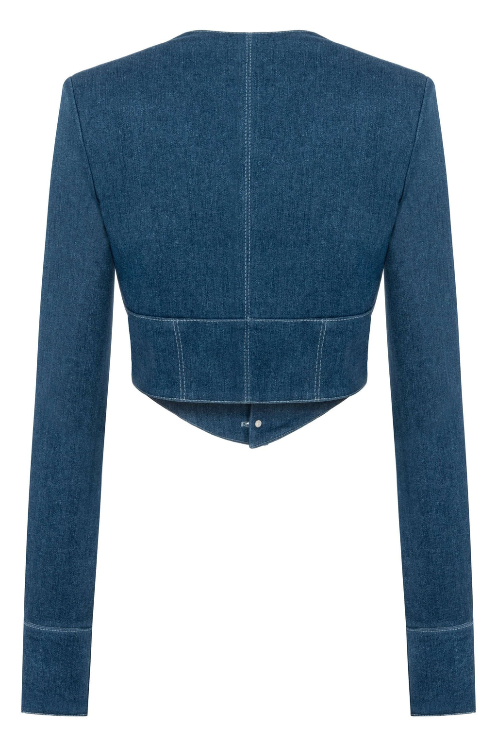 JENDUE Myla Corset Denim Top - Stylish & Structured-2