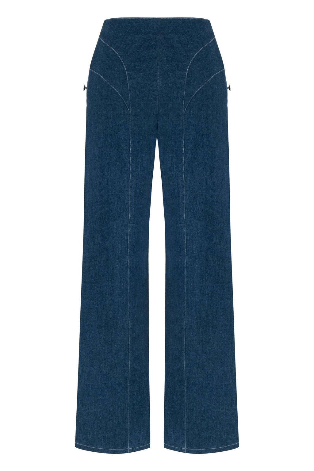 JENDUE Myla Denim Jean - Women's High-Waisted Wide Leg-2