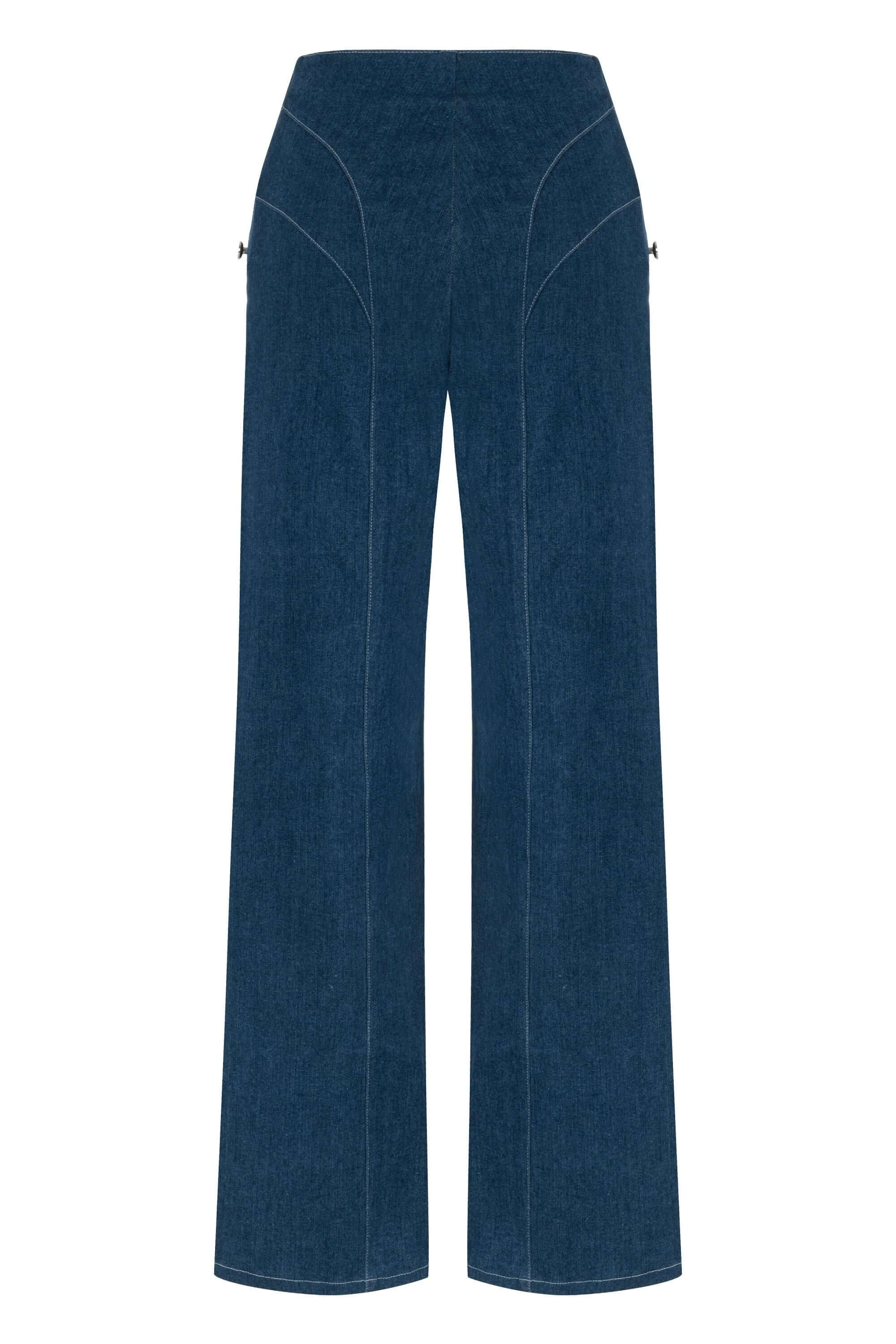 ELEVATE - JENDUE Myla Denim Jean - Women's High-Waisted Wide Leg