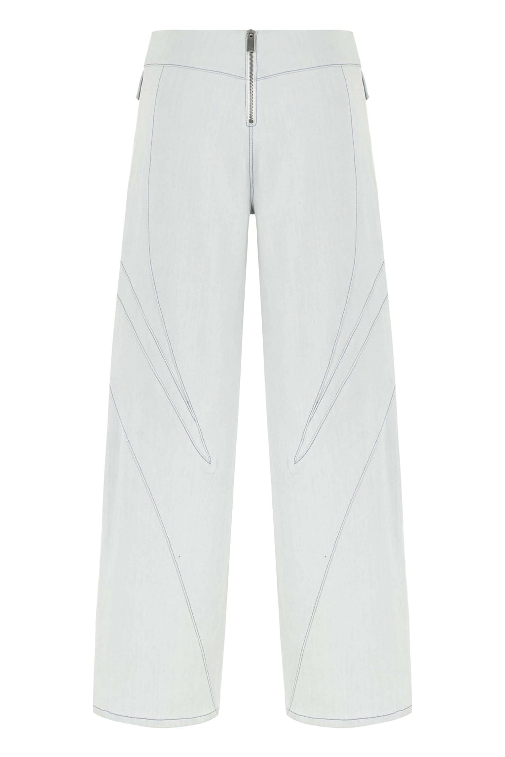 JENDUE Myla Light Denim Jean - Unique Cut-Outs & Wide Leg-2