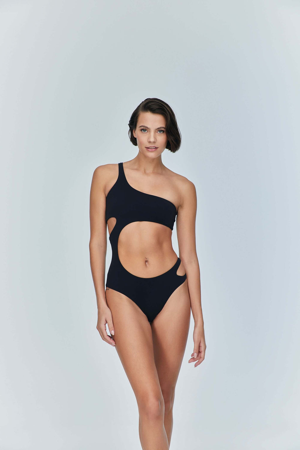 ELEVATE - JENDUE Ocean Cutout Swimwear - One-Shoulder Monokini