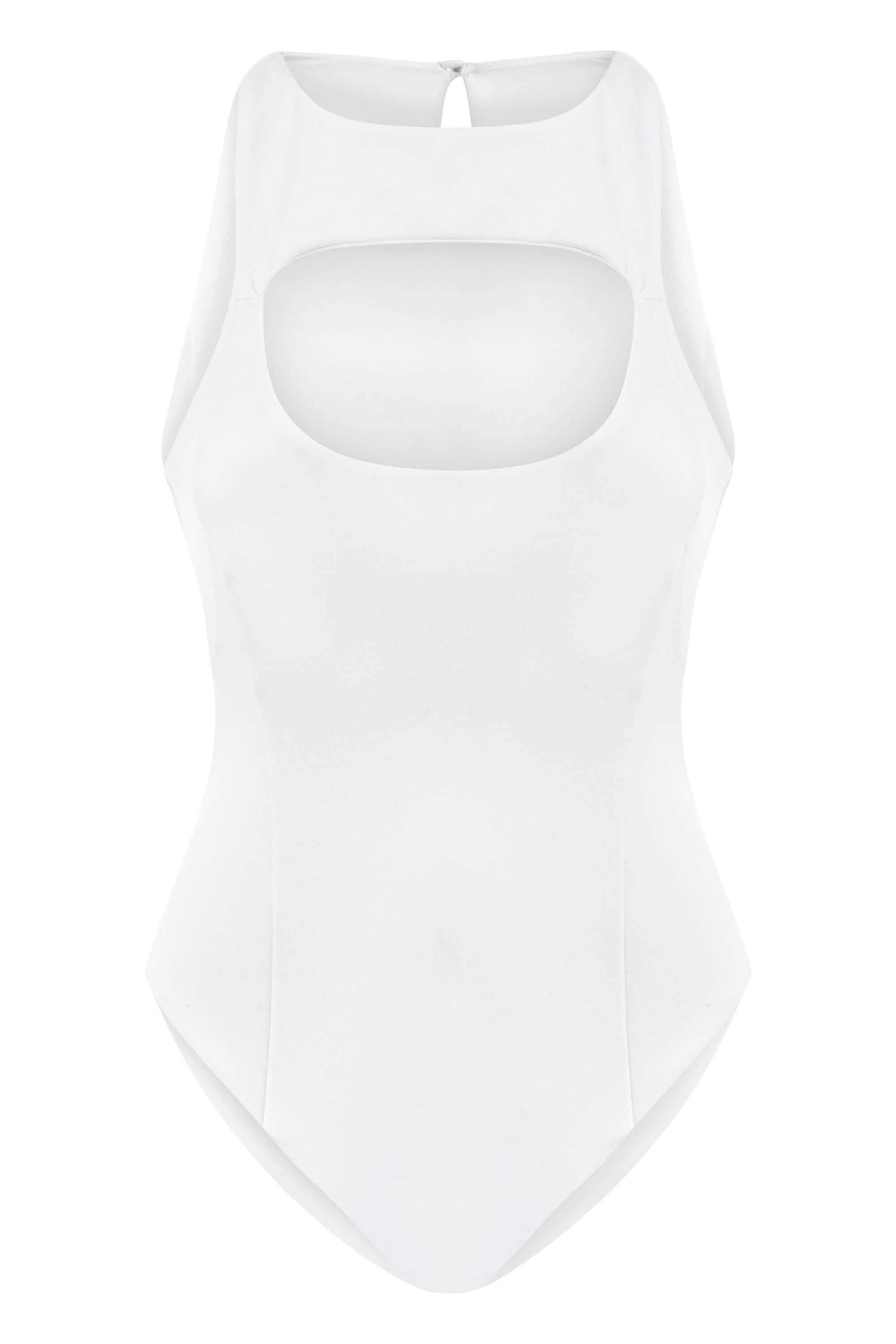 ELEVATE - JENDUE Pera Bodysuit Denim Jumpsuit - Stylish Cutout