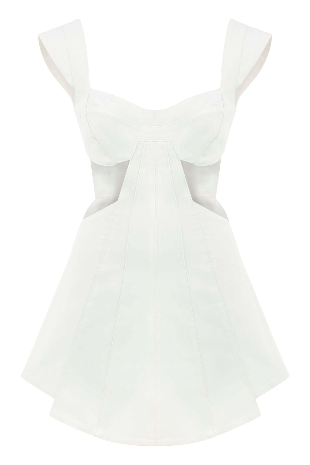 ELEVATE - JENDUE Ron White Cut Out Denim Mini Dress - Modern & Chic