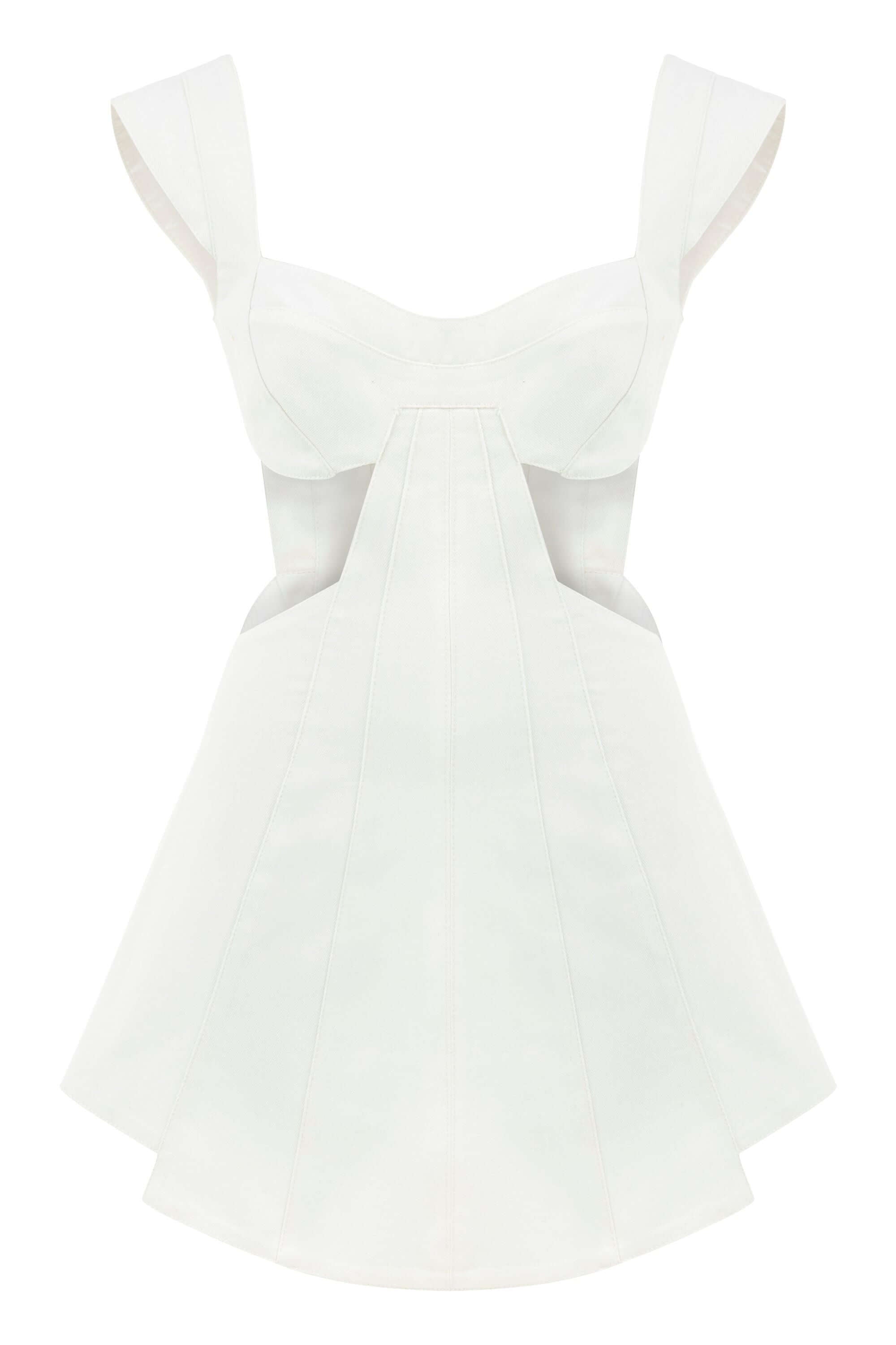 ELEVATE - JENDUE Ron White Cut Out Denim Mini Dress - Modern & Chic