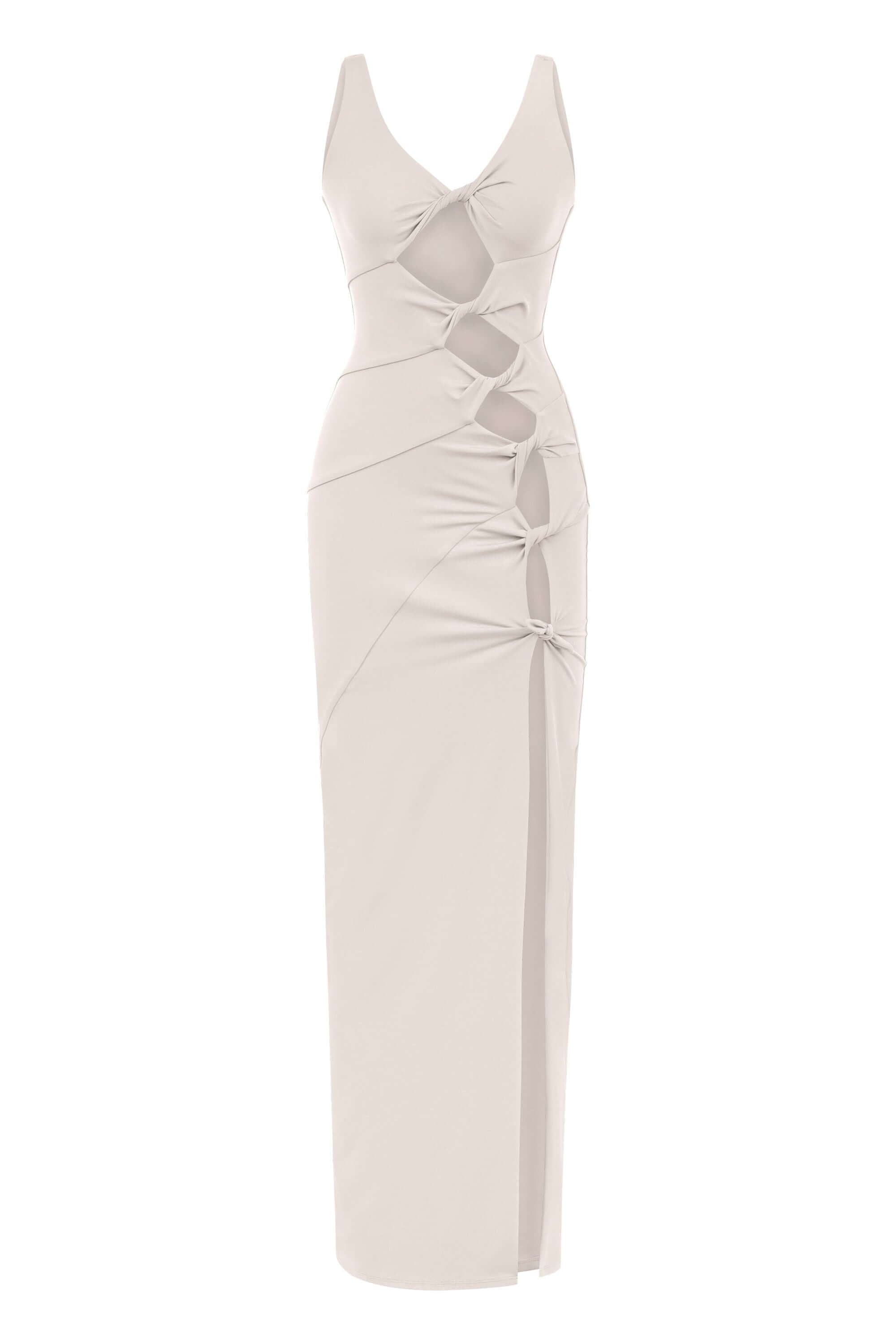 JENDUE Sara Dress - Elegant Cut-Out Maxi | Event Wear-2