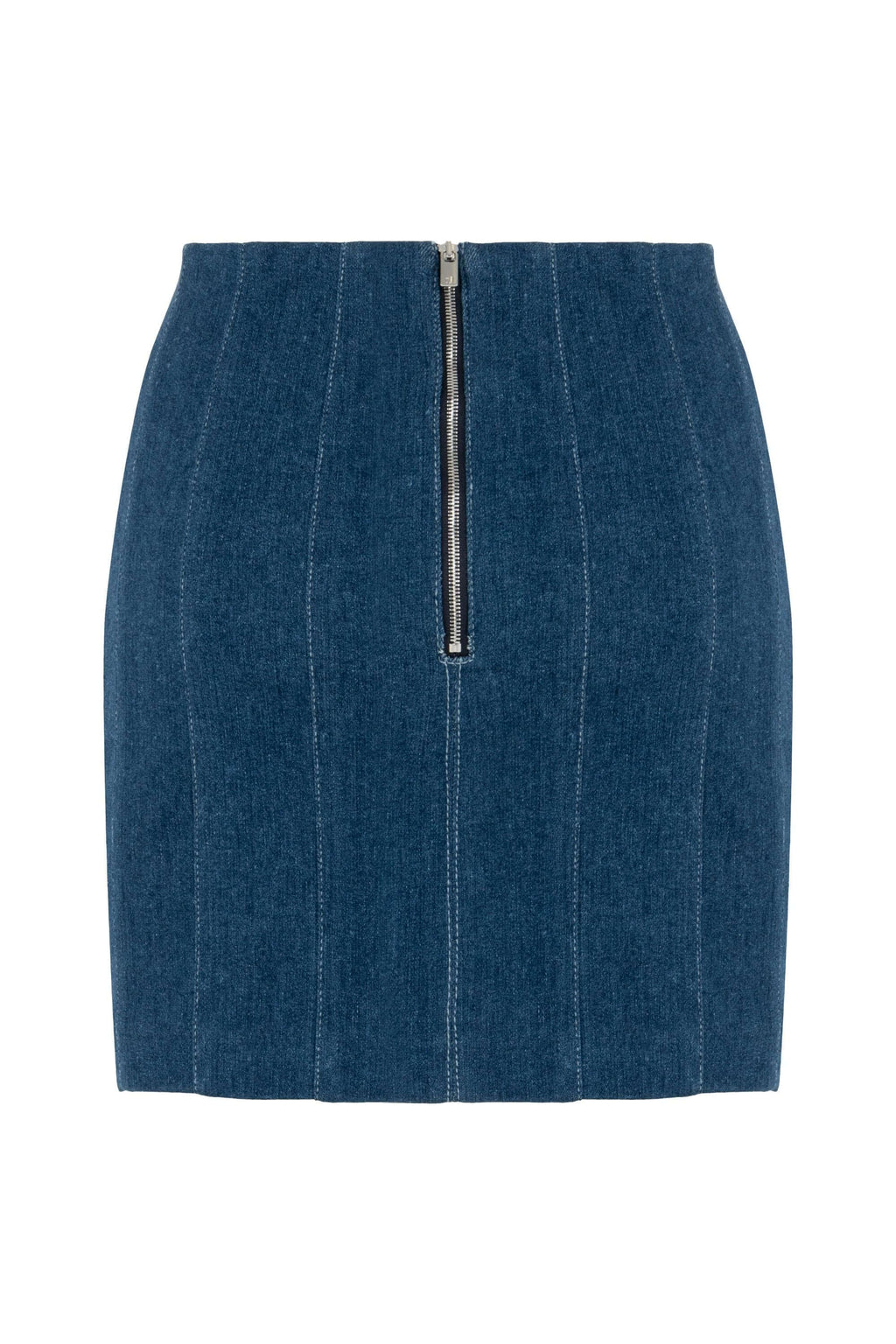 ELEVATE - JENDUE Sosa Denim Skirt - High-Waisted Blue Mini Skirt