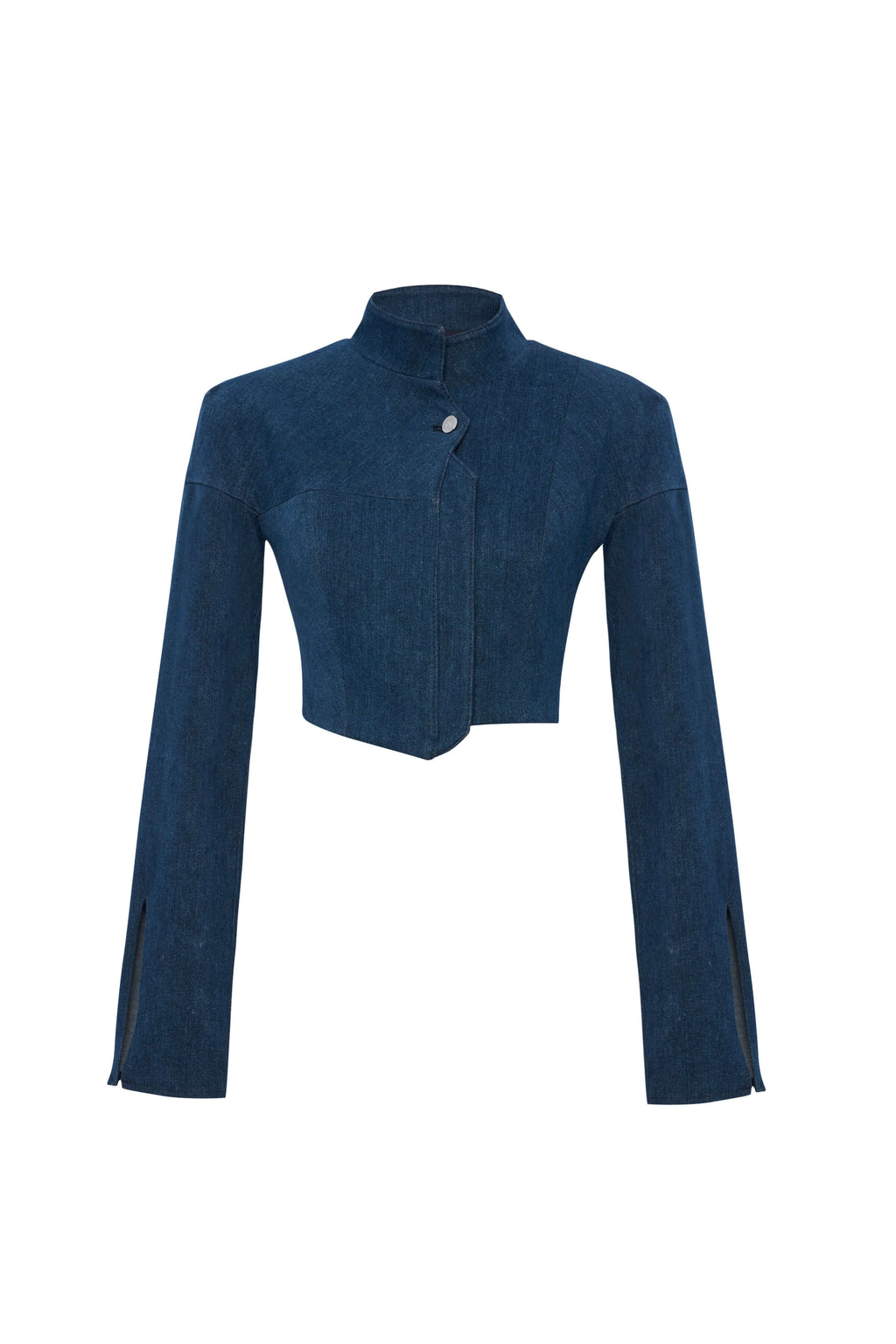 JENDUE Sublime Denim Jacket - Cropped, Structured & Stylish-1