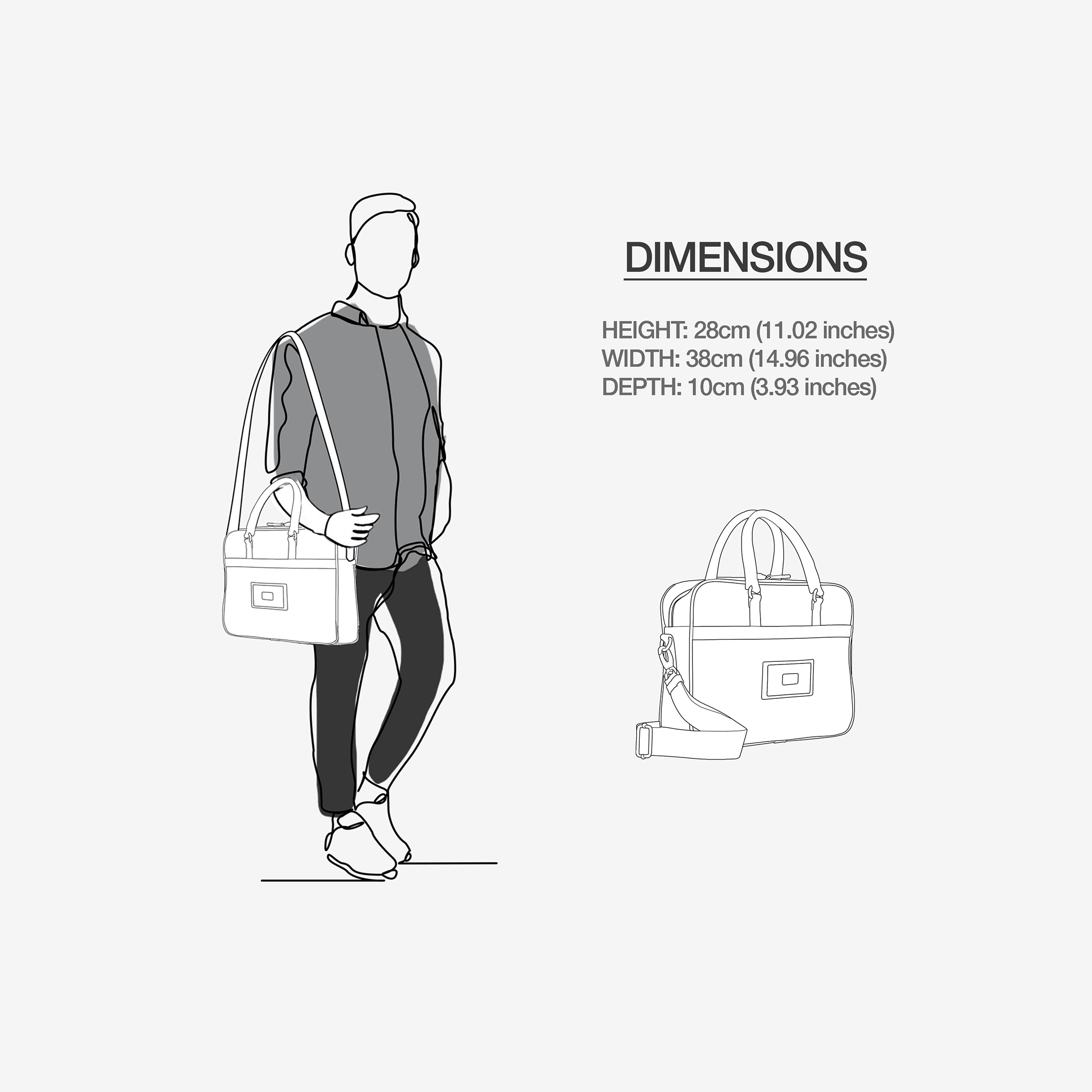 Elevate - Vegan Executive Urban Work Bag 16” | BYMANYC ® New York Premium Collection