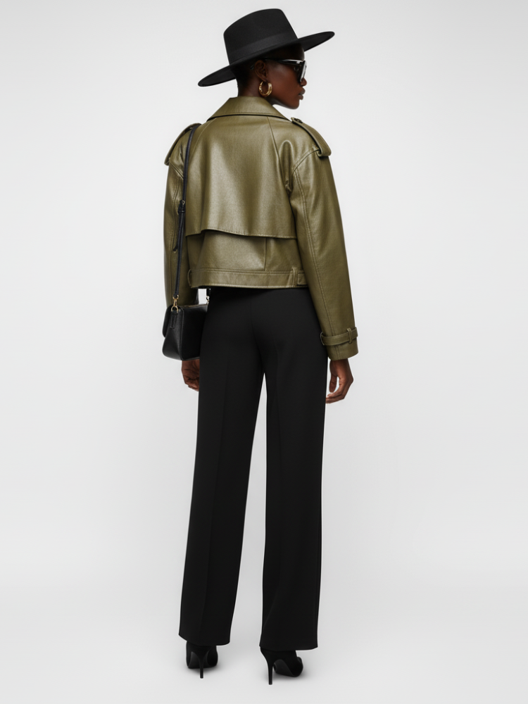 Elevate - Women's Biker Jacket GREENWICH VILLAGE ECO FASHION BYMANYC ® New York