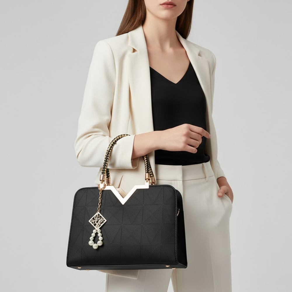 Women's Handbags: Gramercy Pearl Satchel | Manhattan Chic Collection BYMANYC ® New York