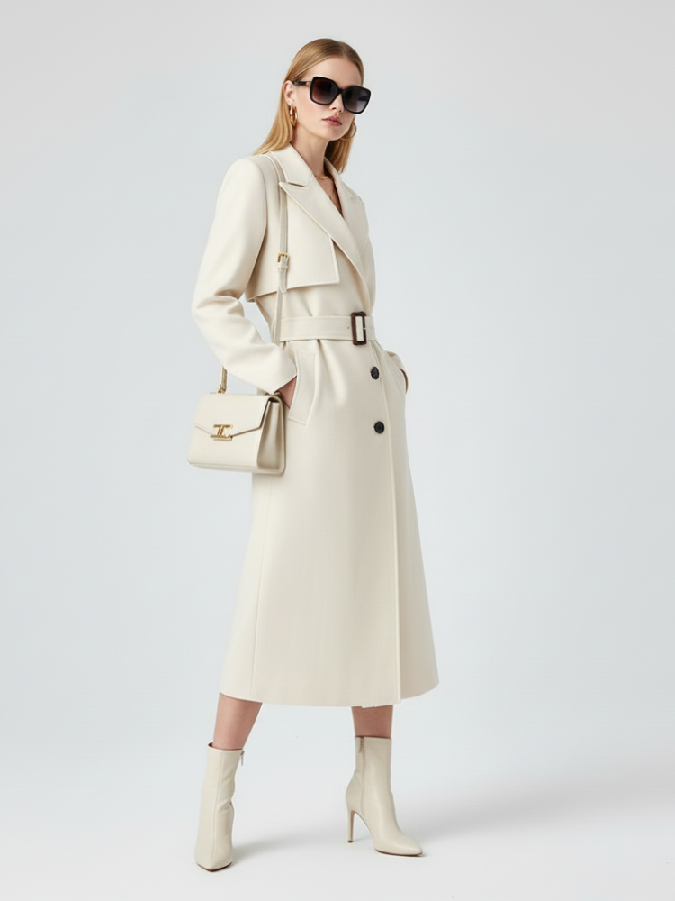 Elevate - Women's Long Trench Coat FINANCIAL DISTRICT ECO COUTURE BYMANYC ® New York